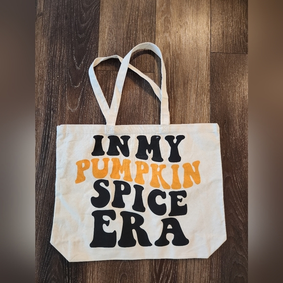 Pumpkin Spice Era Tote Bag Grocery Bag - Picture 2 of 3